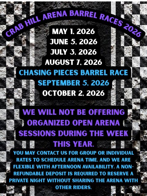 Crab Hill Arena Barrel Race