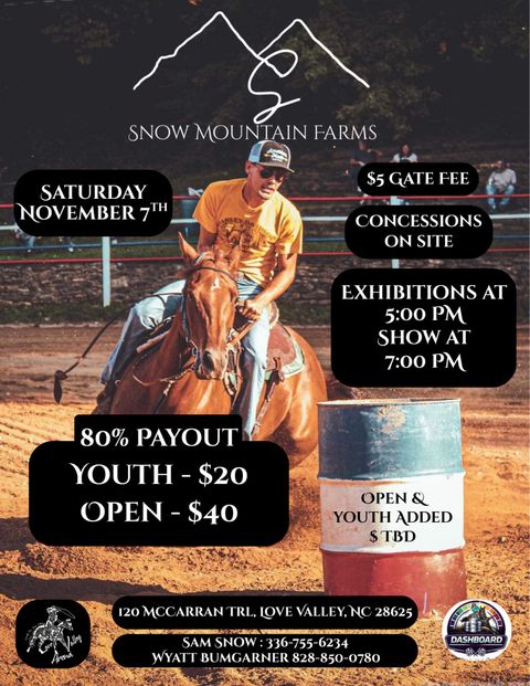 Snow Mountain Farms Barrel Race